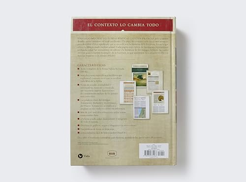 Image of RVR, Biblia de estudio trasfondo cultural (El contexto lo cambia todo), Tapa dura, Interior a color, Comfort Print: Explora el mundo antiguo de la Escritura (Spanish Edition)