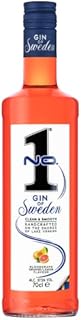 NO.1 Blood Grape, Orange and Lemon Gin of Sweden - 70cl - 37.5% ABV - Award-Winning Premium Gin - Distinctively Smooth Flavoured Gin - Triple Distilled