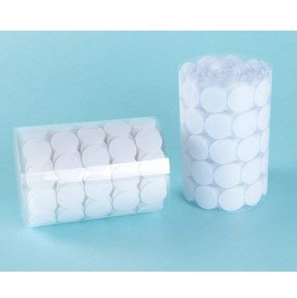 Kesote 500 pares de redondo autocolante moedas branco autocolantes para bricolage, 1000 peças, branco, diâmetro de 2 cm