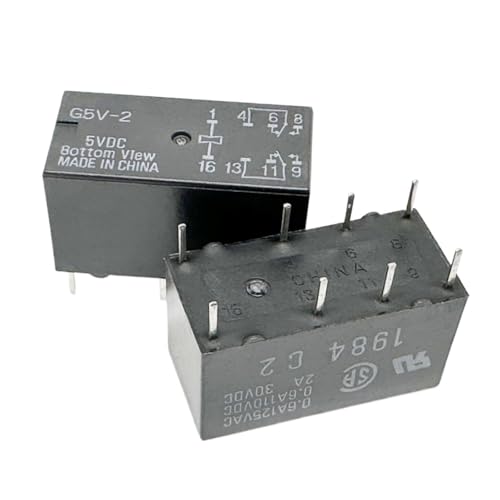 Relais 5VDC G5V-2 4078 à 8 pins pour commutation double circuit stable