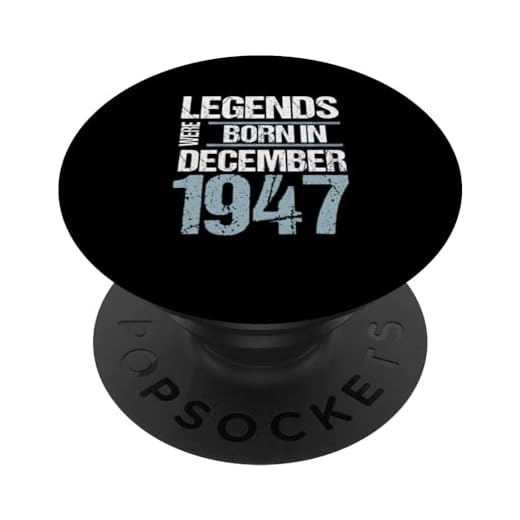 Las leyendas nacieron en diciembre de 1947 Cumpleaños PopSockets PopGrip Intercambiable