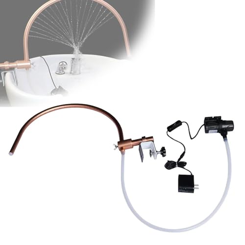Dispositivo de circulación de agua para spa de cabeza, diseño de arco ajustable de 180° con bomba, grifo de tocador de spa, ducha, champú, cama, accesorios de masaje