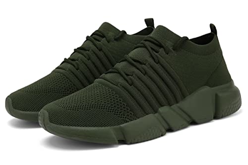 Image of GSLMOLN Mens Womens Fashion Sneakers Unisex Slip on Ultra-Sock Knit Soft Sole Breathable Lightweight Casual Walking Shoes