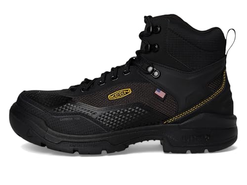 KEEN Utility Men's Stronglite 6" Waterproof Boot (Comp Toe) Work, Black/Black, 12 Wide4