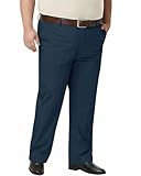 SNOWTEN Mens Pro Dress Pants, Classic Fit Stretch Work Pants 34' Quick Dry Lightweight, Skin-Friendly Pro Fabric, Water-Repellent Finish, Pockets Navy Blue 42w × 34L