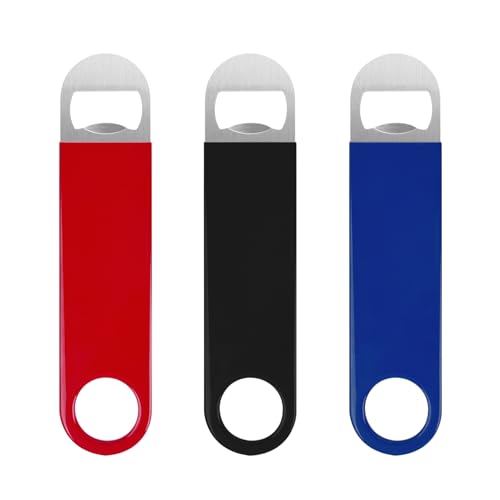 KTOJOY 3 Pack Bottle Openers,Beer Bottle Openers, Speed Openers, Stainless Steel Flat Bottle Opener...