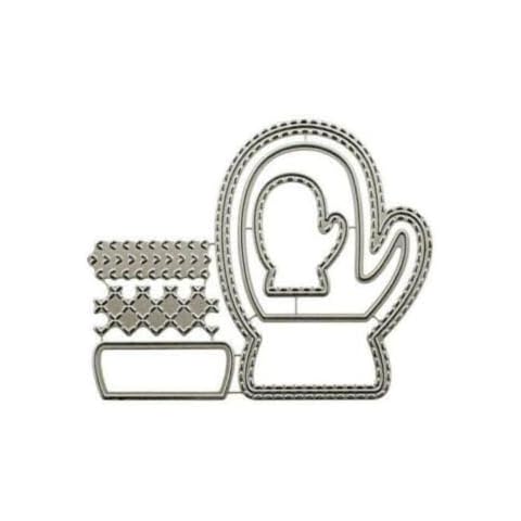 Christmas Gloves Metal Cutting Dies Craft Embossing Stencil Scrapbooking Die DIY Cover