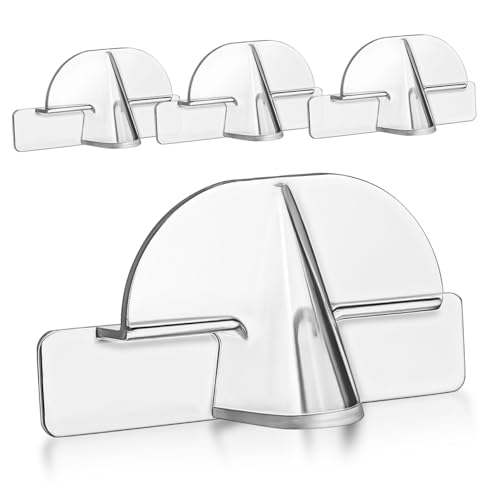 Garneck Glasses Display Stand Wall-Mounted Eyeglass Organizer Space-Saving Adhesive Mount No Drilling Needed