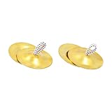 HEMINGSI Small Finger Cymbals Musical Instrument Toy Belly Dancing Finger Cymbals Party Makers for Dancer Parties