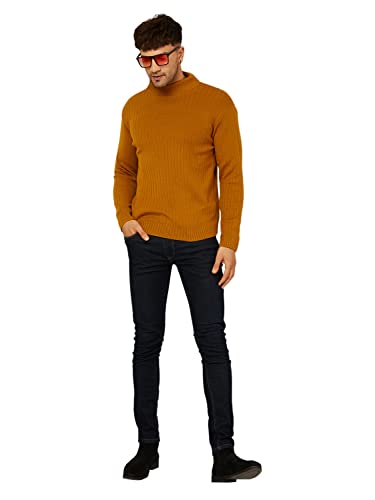Image of Kvetoo Men High Neck Full Sleeve Winter Woolen Sweater