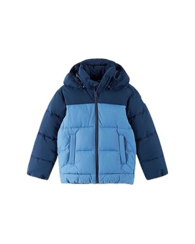 Reima Tenhola - Chaqueta de invierno para niños, impermeable, cortavientos, con cremallera, cálida, cómoda, cómoda, elementos reflectantes, azul, 152