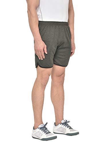 Image of CHKOKKO Men Shorts for Gym Sports or Running | Dry-Fit Fabric Single Layered Active Summer Workout Wear Knee Length Regular Fit | Elastic Waist with Front and Back Pockets