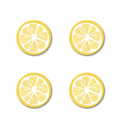 Set de 4 Imanes Decorativos Rodaja de Limón miniatura 1