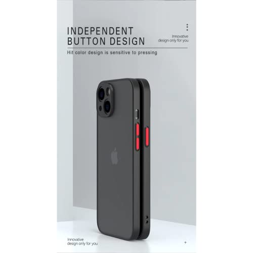 Capa Capinha Case Premium Preta Translúcida com Proteção de Câmera para iPhone 13, 13 Pro, 13 Pro Ma