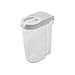 YSYPET Serbatoio per Alimenti Riutilizzabile a Prova di perdite Integrali, Fagioli, Farina Contenitori ermetici (Bianco)