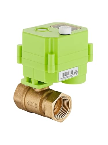 Vanne électrique en laiton 12V CC avec interrupteur manuel de secours - 3