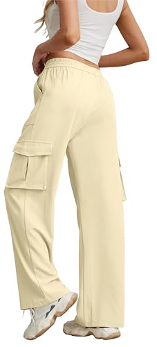 GRECERELLE Cargo Pants Baggy Stretchy Wide Leg Y2K Cargo Pants High Waisted Casual Woman3