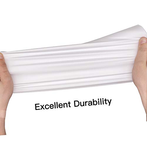 Htvront Heat Transfer Vinyl White Htv Rolls - 12 Inch X 15Ft White Iron On Vinyl For Cricut & Silhouette Cameo, White Htv Vinyl For Shirts thumb #3
