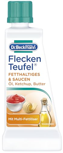 DR. BECKMANN Stain Devil: Fat, Oil & Sauces/Ketchup remover (50ml / 1.7fl oz Bottle)