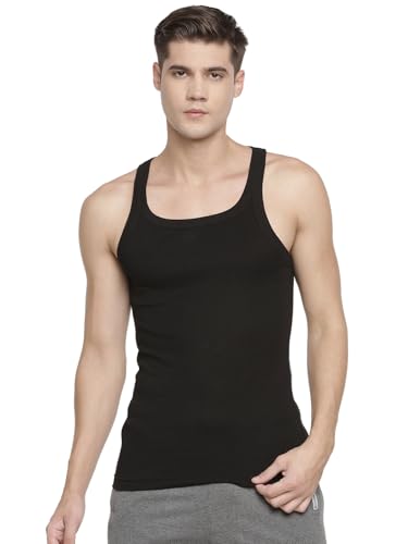 Image of Macroman M-Series Rocker Sports Vest for Men in 100% Combed Cotton with Square Neckline & Contoured Armholes