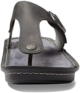 Alegria Women's Vella Lightweight Arch Support Comfort Leather Thong Slide Sandal Oiled Ash 11.5-12 M US | Image 1