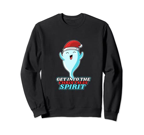Spirit of Christmas Santa Clause Santa Claus and Santa Claus Sweatshirt, Black