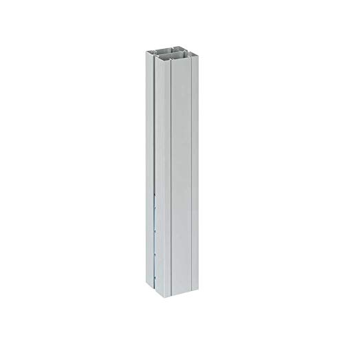 Colonne K45 prolongation carrée 2 faces 0.5m finition aluminium