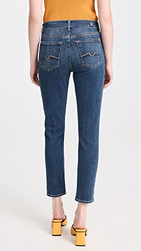 7 For All Mankind Women's Josefina Slim Boyfriend Jeans, Broken Twill Vanity, Blue, 233