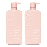 MONDAY HAIRCARE Volume Shampoo + Conditioner Set (2 Count) 27 oz. For Thin, Fine, and Oily Hair Made with Coconut Oil, Ginger Extract, and Vitamin E 100% Recyclable Bottle