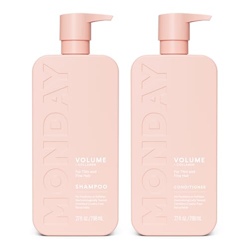 MONDAY HAIRCARE Volume Shampoo + Conditioner Set (2 Count) 27 oz. For Thin, Fine, and Oily Hair Made...