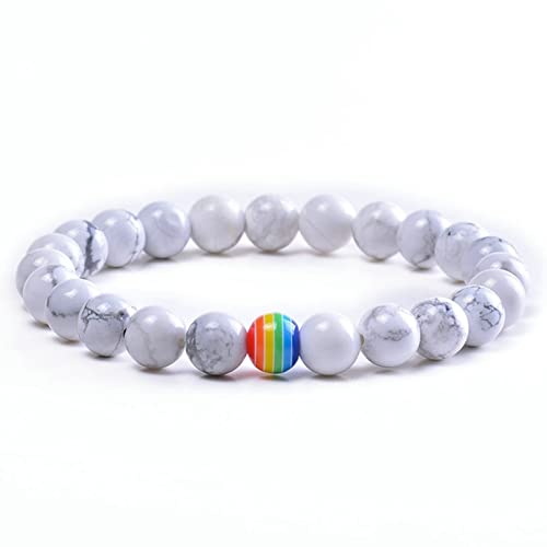 Bracelet perle en pierre naturelle de qualité supérieure avec couronne - 4