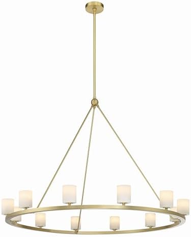 Crystorama Aragon 12 Light Soft Brass Chandelier