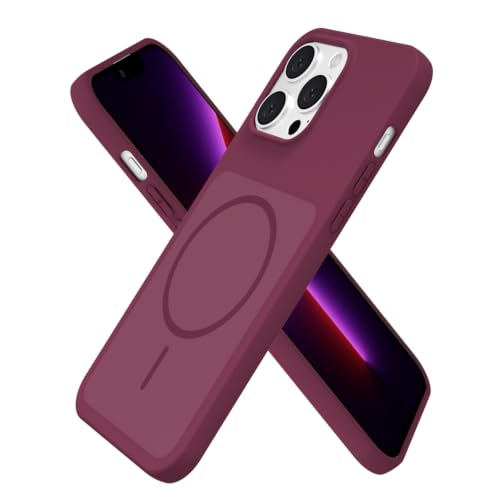 Coque iPhone 13 Pro mignonne bordeaux pour le style quotidien des femmes