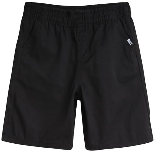 Image of DKNY Boys 3 Piece Button Down Shirt Crewneck Tee and Twill Shorts Set | Woven Button Down, Soft Tee and Matching Shorts, Breezy Lightweight Comfort for Everyday Summer Wear and Play