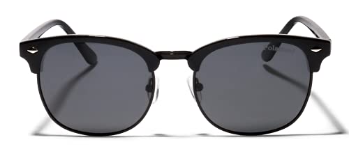 ShadyVEU Casual Retro Fashion Half-Rimless Polarized UVA & UVB Club Mens Women’s Sunglasses3