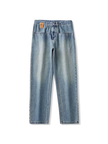 Jeans Pants Trouser Denim Retro Men's Spring Straight Loose High Street Versatile Casual Long for Men