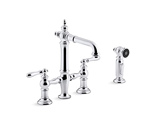 Super Deal Product Kohler 76520-4-CP Artifacts Kitchen Sink Faucet, Polished Chrome