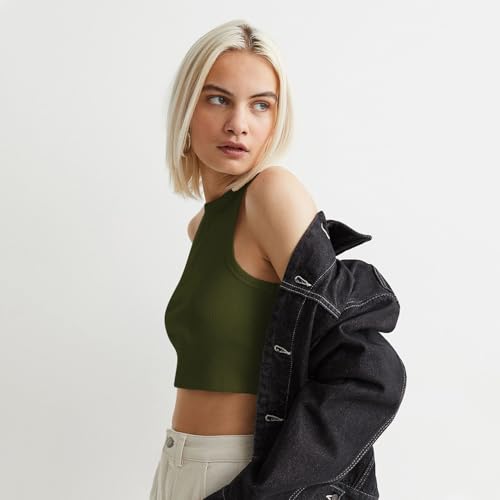 Image of KERI PERRY Tops for Women Crop Top for Women's Tank Activewear Tee Sports Western Casual Cotton Camisole Pack of 3 Combo