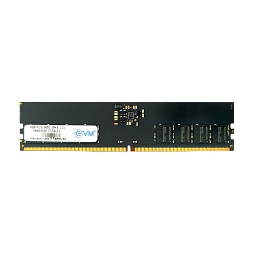 Image of EVM 8GB 5600 MHz High-Performance DDR5 Desktop RAM, Ultra-Fast Memory Upgrade, 288-Pin Long DIMM, 10-Year Warranty (EVMT8G5600U88P)