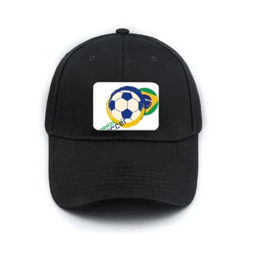 Casquette Brésil Football noire réglable pour vos sorties et matchs