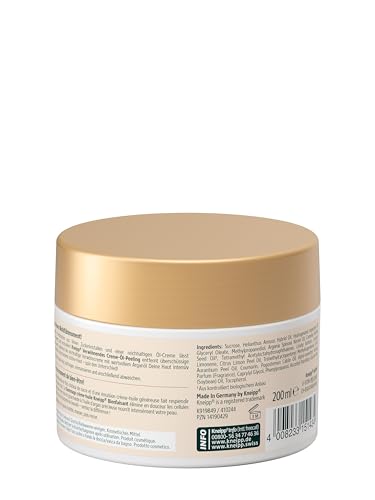 Kneipp Verwöhnendes Creme-Öl-Peeling - mit wertvollem Arganöl - Für eine glattere und strahlend schöne Haut - vegan - 200ml