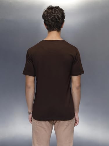 Image of WROGN Men's 100% Cotton T-Shirt | 3D Graphic Print | Slim Fit