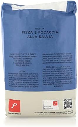 Molino Pasini Soft Wheat Flour Type "0" Ideal for Pizza and Focaccia with Yeast, Wheat from EU, 10 Kg / 22 Lb