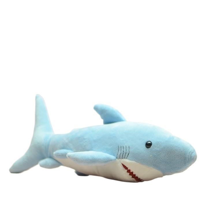 Cadeau pour enfants et adultes peluche requin bleu pour anniversaire et fete