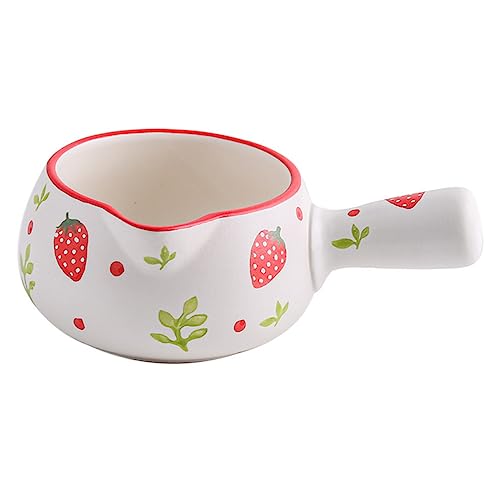 UPKOCH Antiaderente 1 Peça Aquecedor De Café Ml Esmalte De Cerâmica Sopa De Microondas Panela De Man