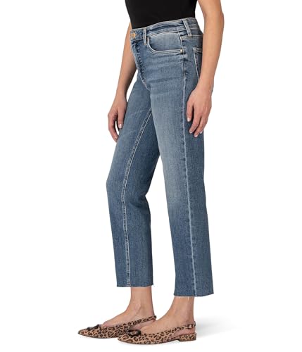 KUT from the Kloth Rachael High Rise Fab Ab Mom Raw Hem2