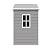Amopatio Outdoor Storage Shed with Floor, 6x4.5 FT Lockable Plastic Tool Shed with Ventilation, Waterproof Resin Garden Sheds for Backyard, Patio, Lawn and Bike Grey