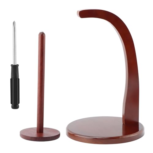 Image of Yarn Holder for Knitting and Crocheting,Wooden Yarn Spinner for Crocheting(Edition:Round Chassis)
