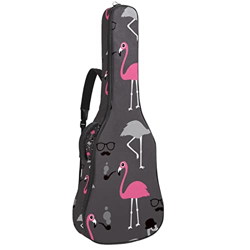 Housse imperméable pour guitare acoustique avec double bandoulière et poche pour support japonais et branches de fleurs… - Les Beatles, Paul McCartney, John Lennon, RIngo Starr, George Harrison Housse imperméable pour guitare acoustique avec double bandoulière et poche pour support japonais et branches de fleurs…