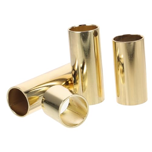 Abaodam 4個ギタースライド メタル製 楽器用 スライド アクセサリー エレキギター ベース 持ち運び便利 軽量